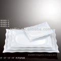 special white rectangular porcelain plate